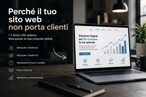 Problemi che impediscono a un sito web di portare clienti
